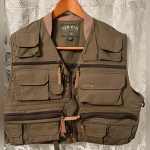 Orvis 90’s Olive and Tan Utility Fly Fishing Vest